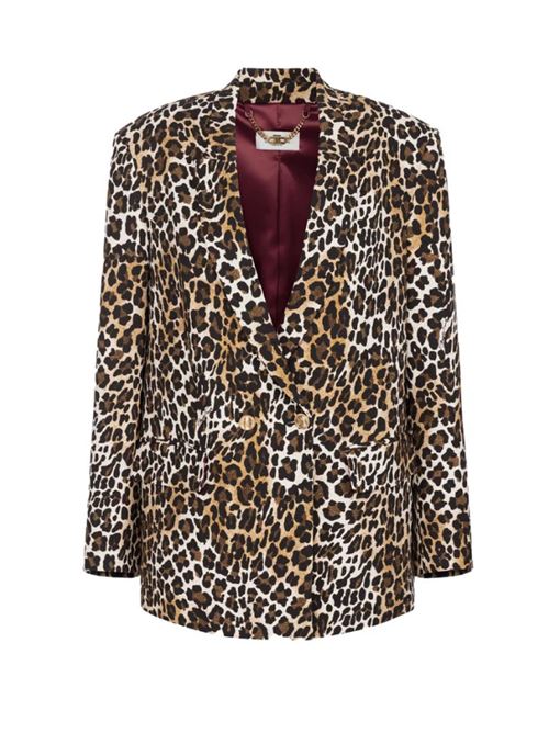 GIACCA DOPPIOPETTO ANIMALIER ELISABETTA FRANCHI | GI12047E2B85 Animalier